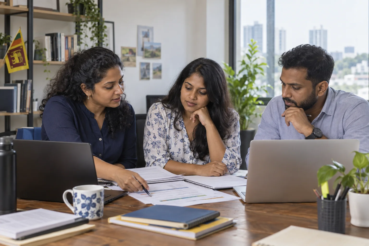 A managed academic team reviewing tutoring quality